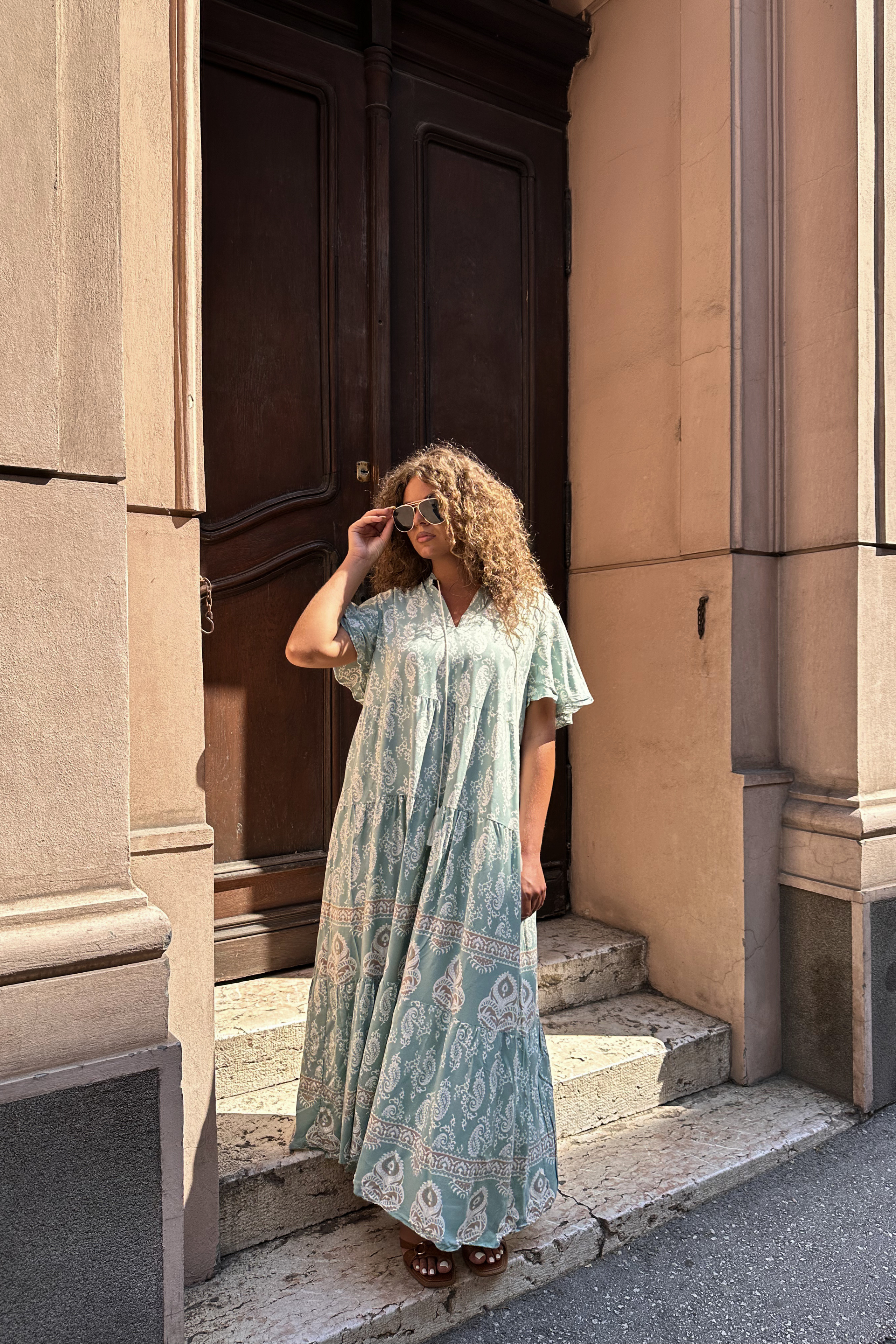 Maxi haljina s boho uzorkom