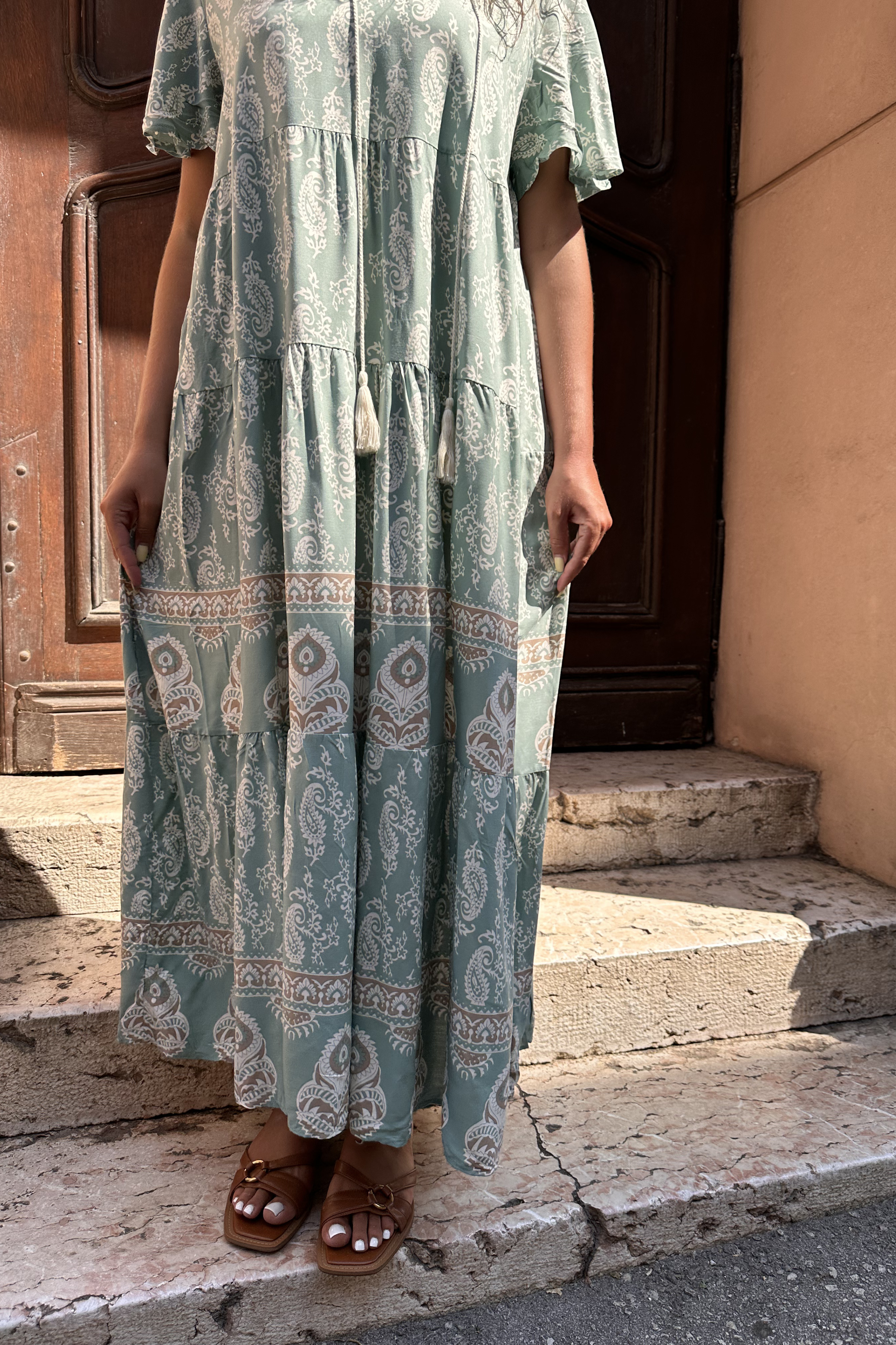 Maxi haljina s boho uzorkom
