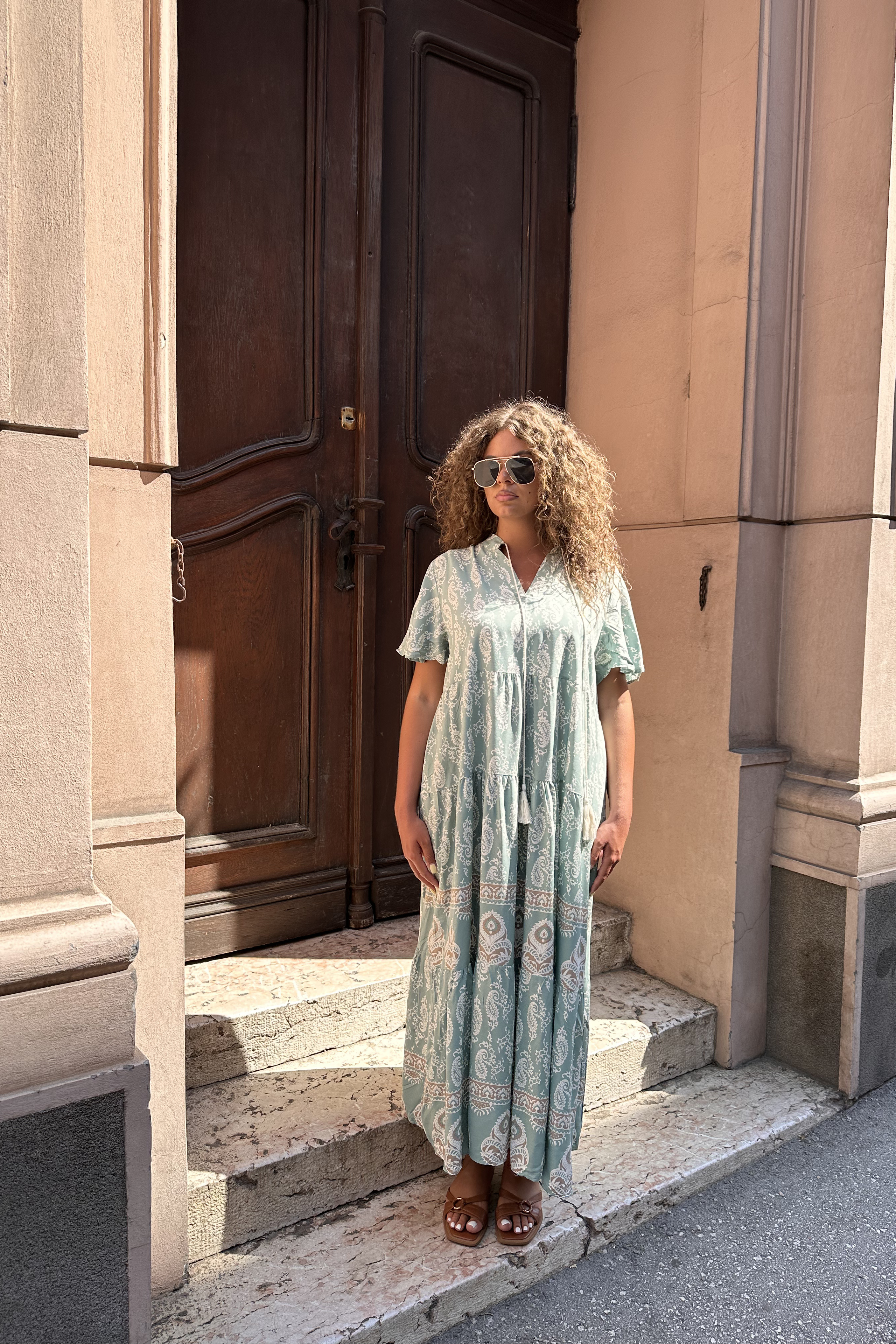 Maxi haljina s boho uzorkom