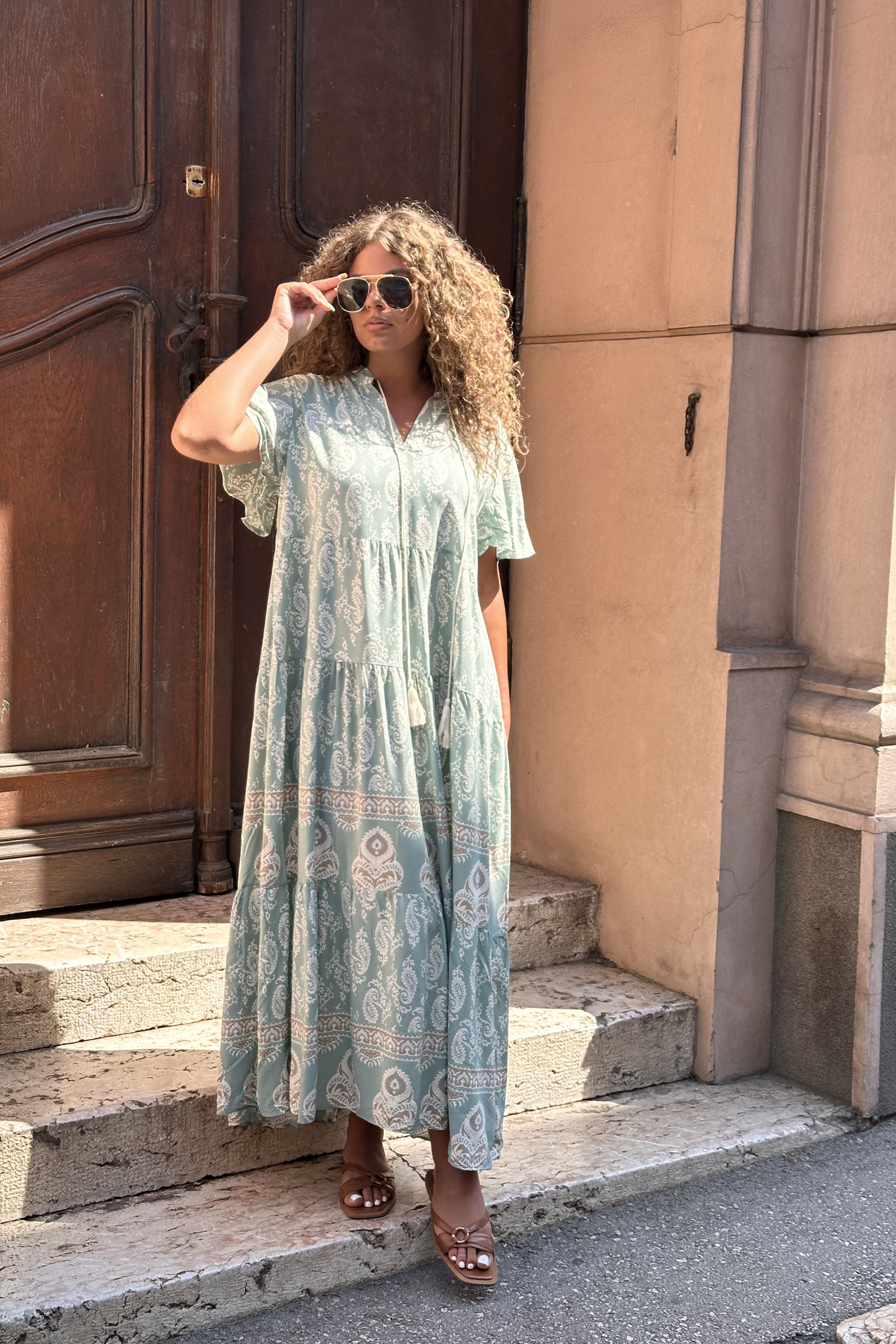 Maxi haljina s boho uzorkom