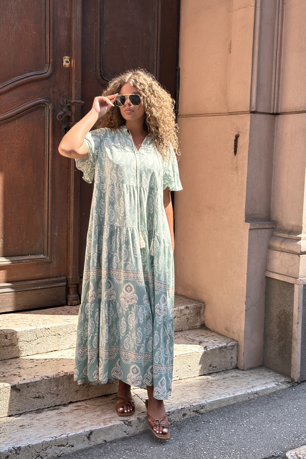 Maxi haljina s boho uzorkom
