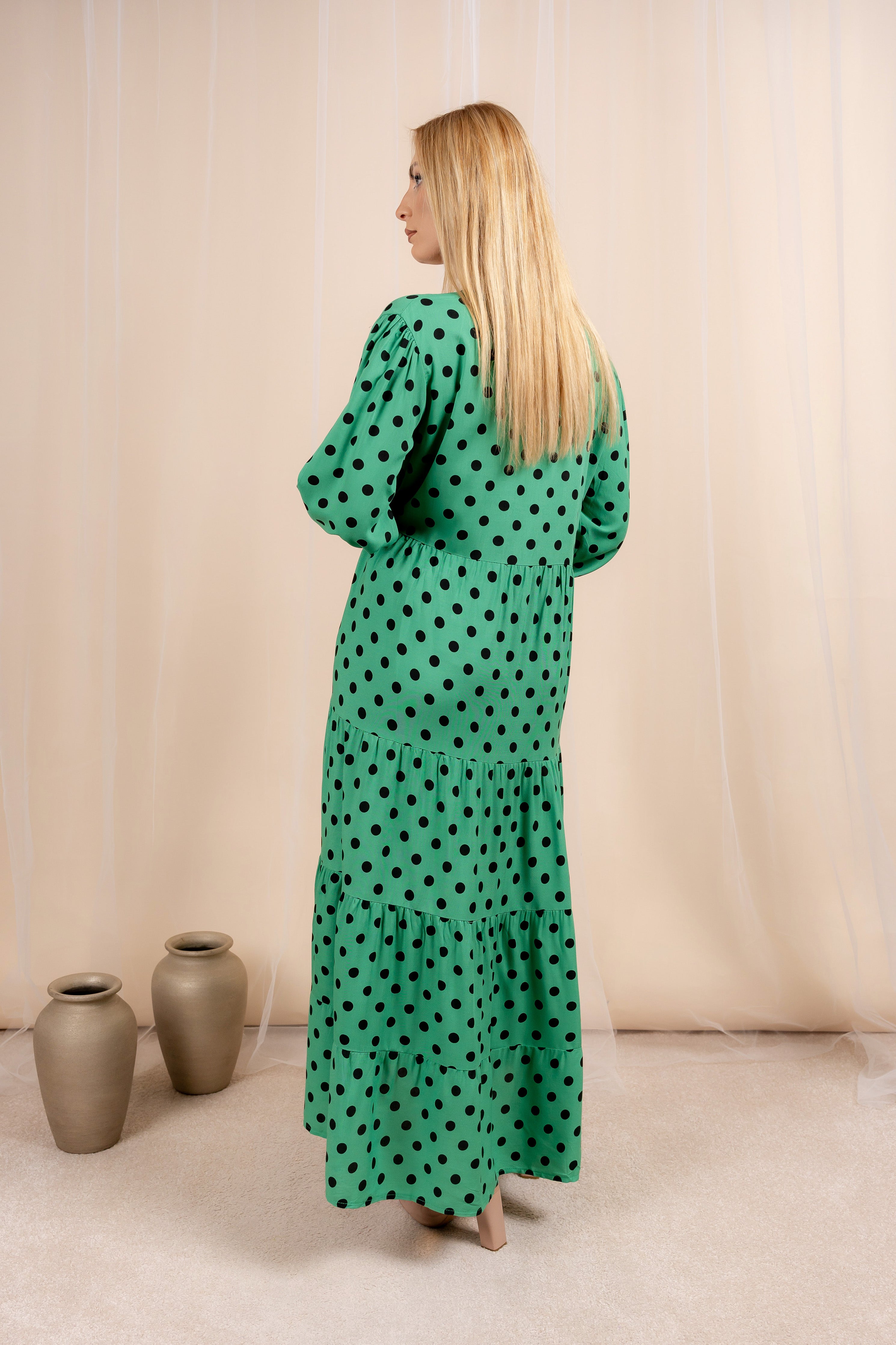 Kristin - haljina maxi dužine na tufne
