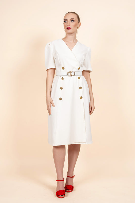 Pia - haljina elegantne bijele boje