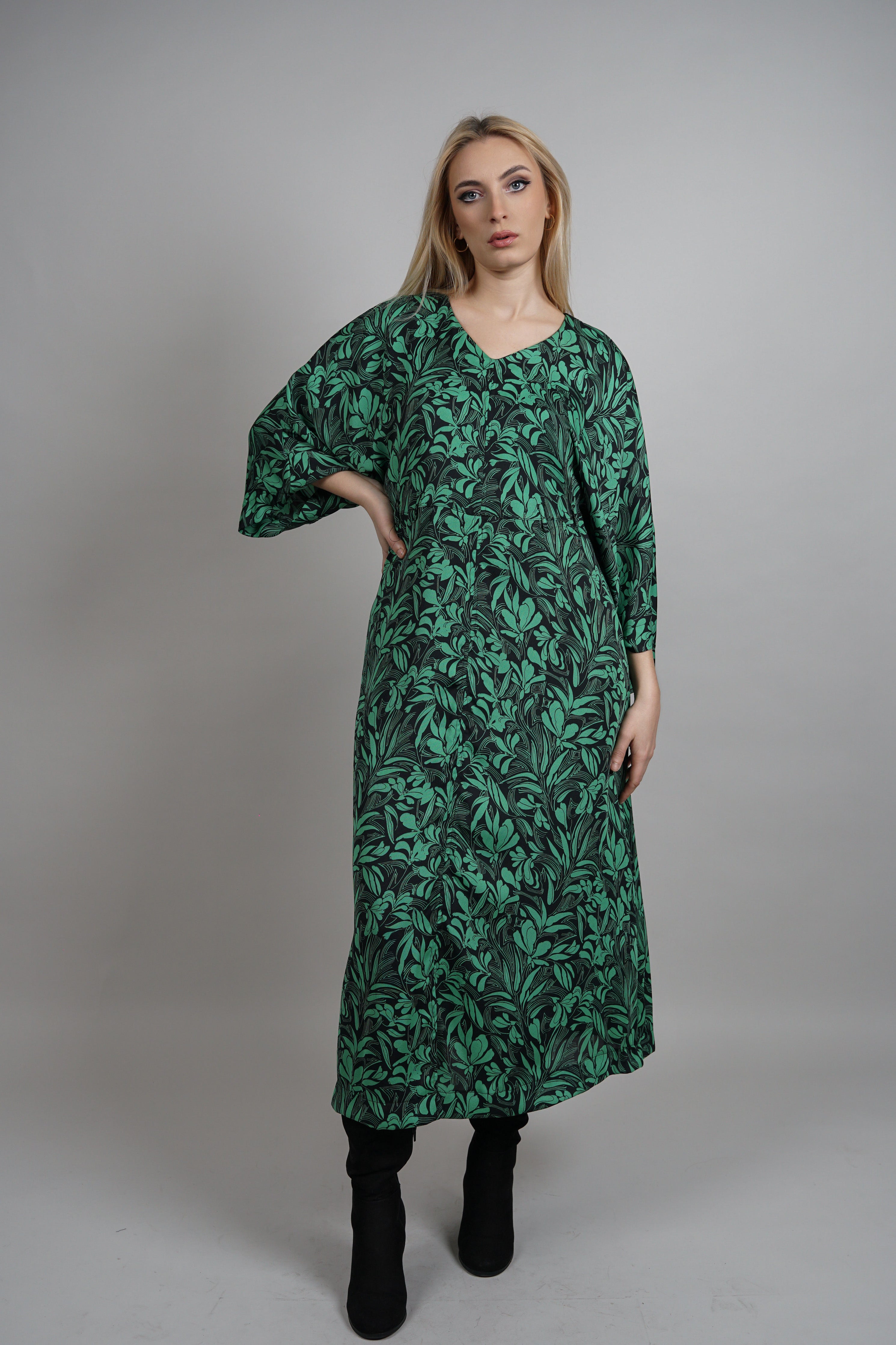 Terra - lepršava haljina u zelenim tonovima