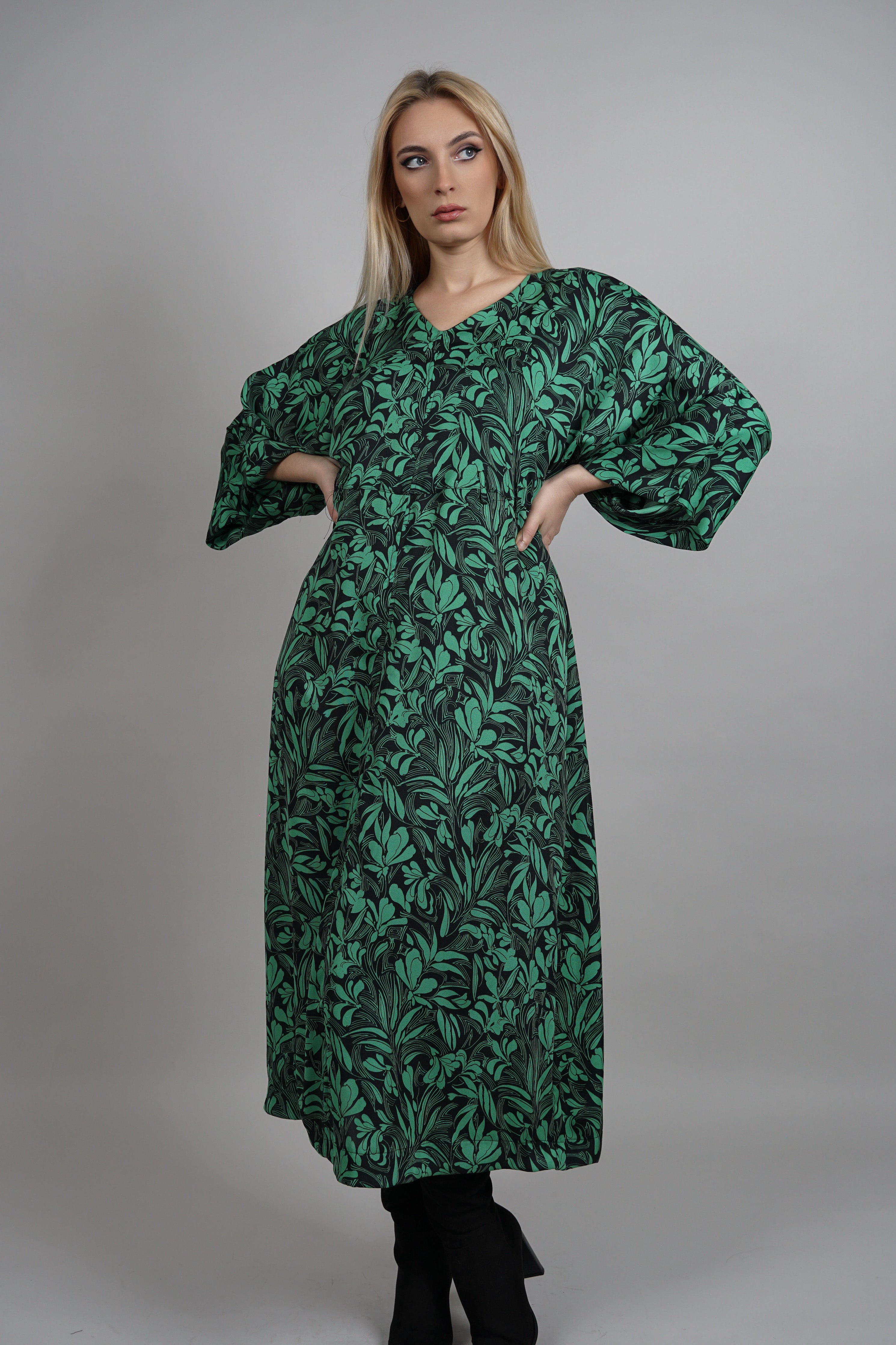 Terra - lepršava haljina u zelenim tonovima