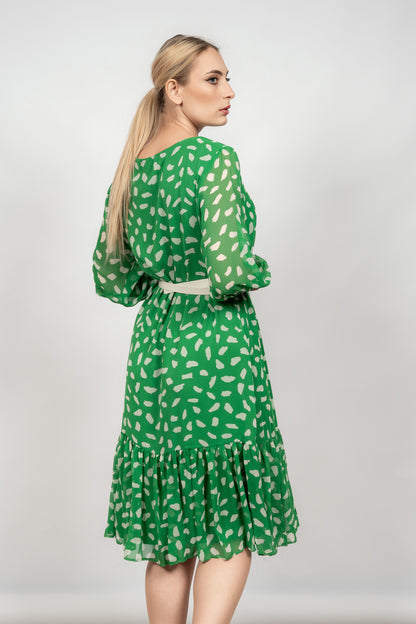 Hadley - zelena haljina sa istaknutim remenom