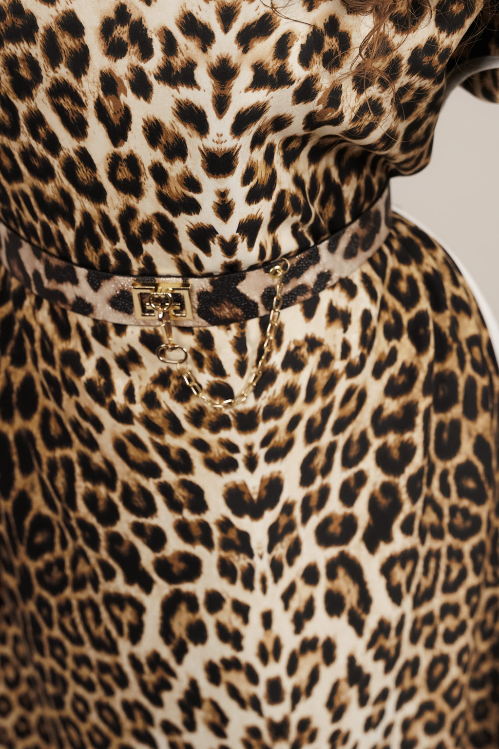 Anika – animal print haljina s remenom