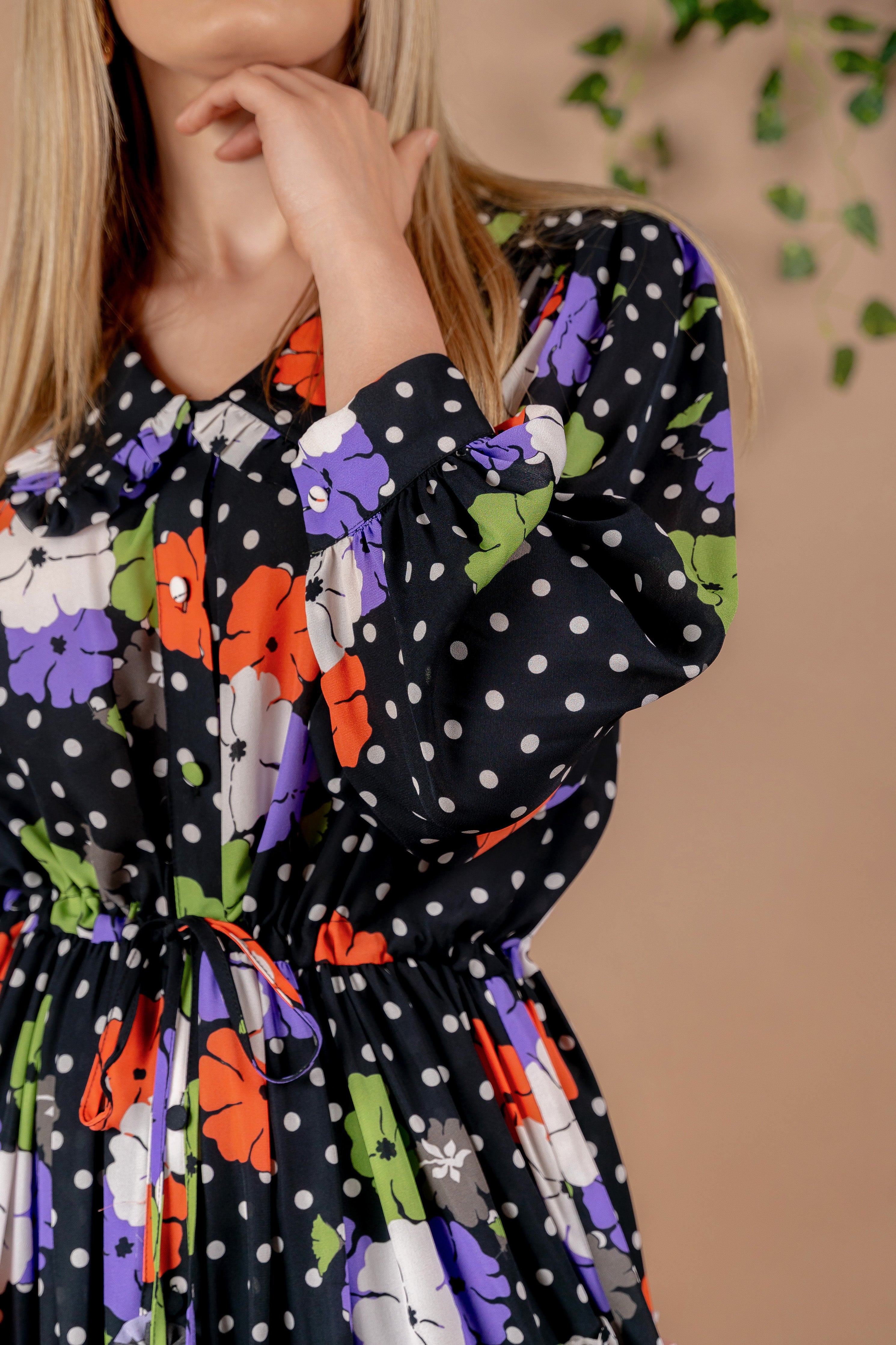 Muna - maxi haljina u boho stilu crne boje