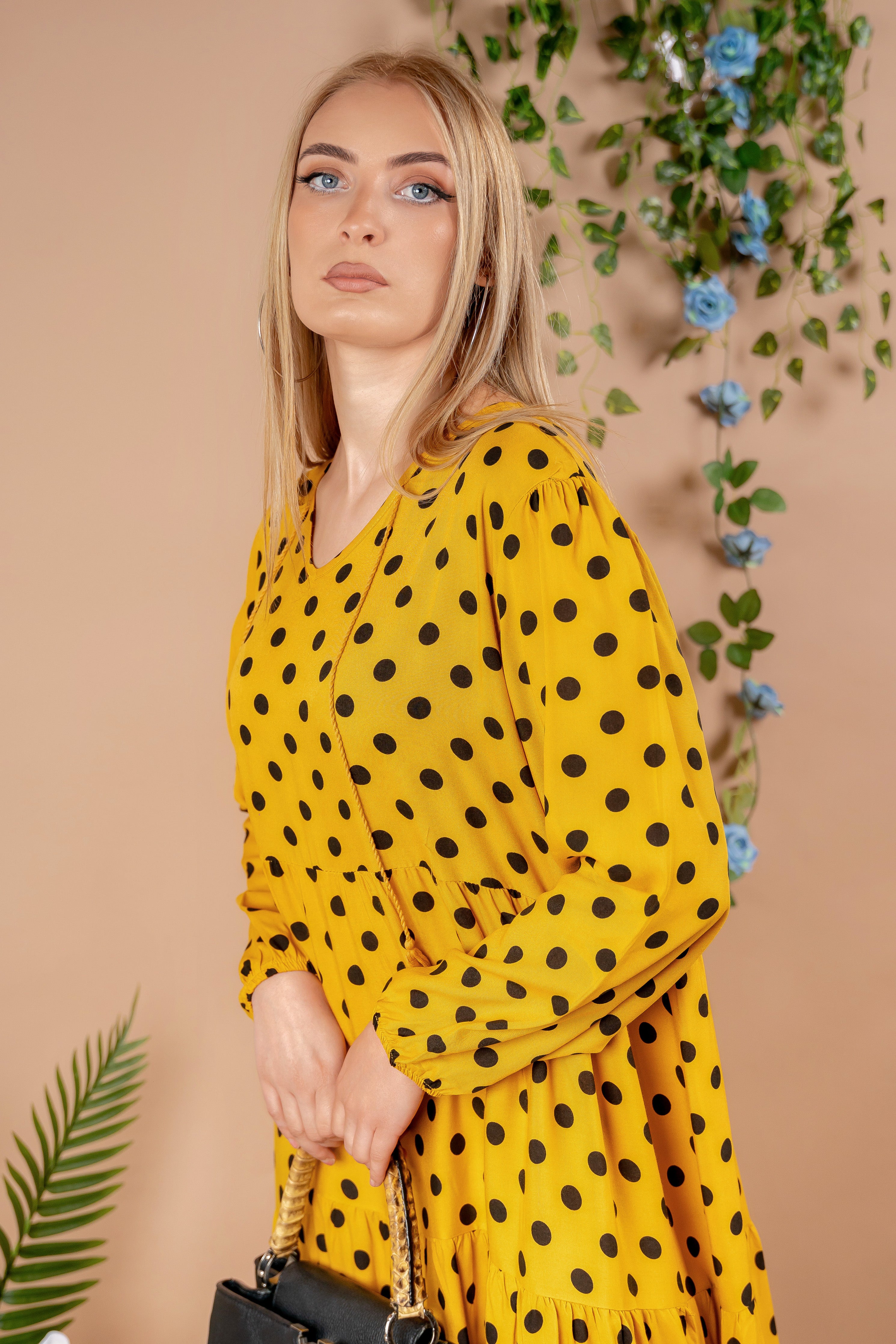 Kristin - haljina maxi dužine na tufne