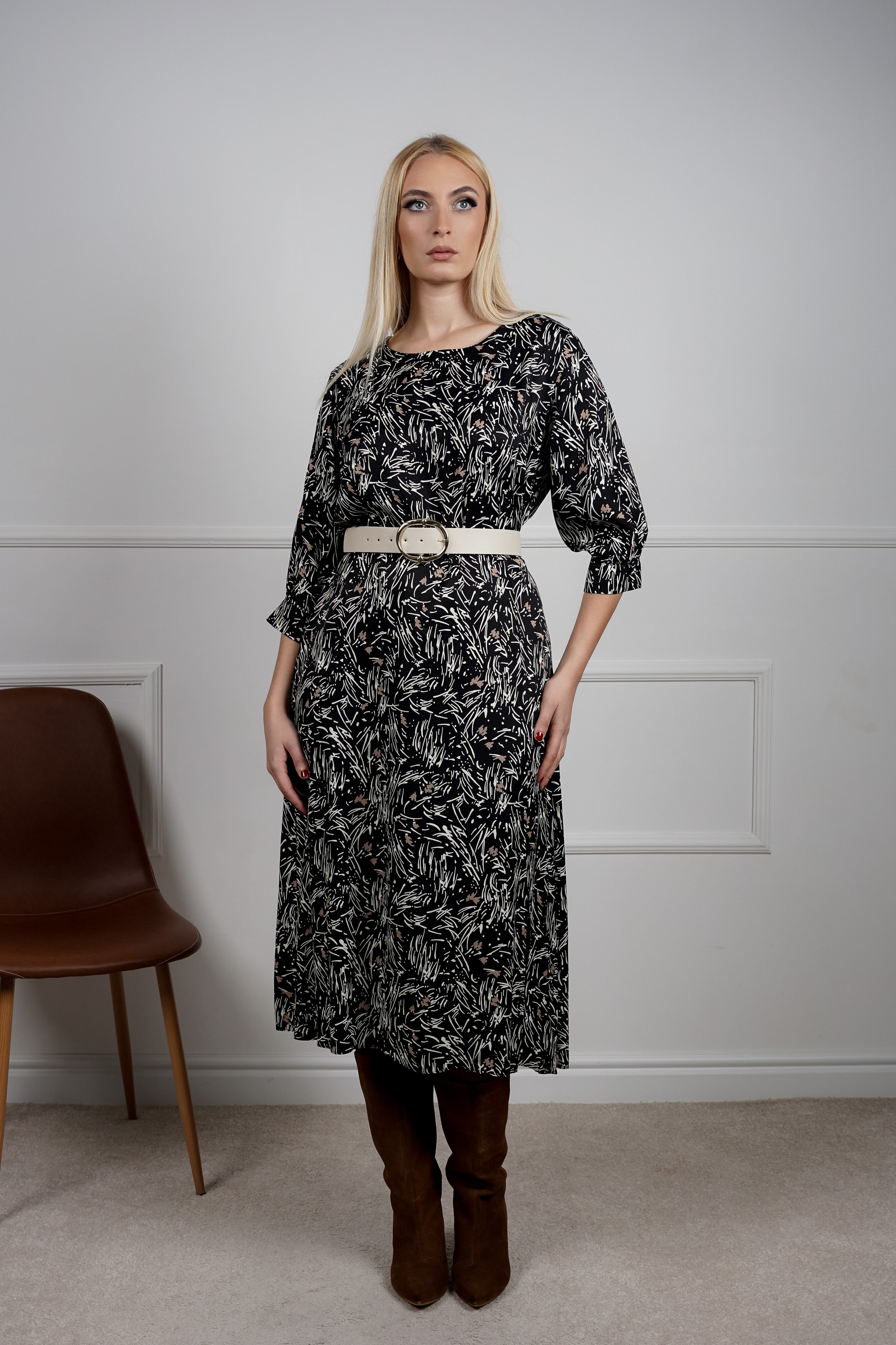 Jessie – svilenkasta haljina sa remenom