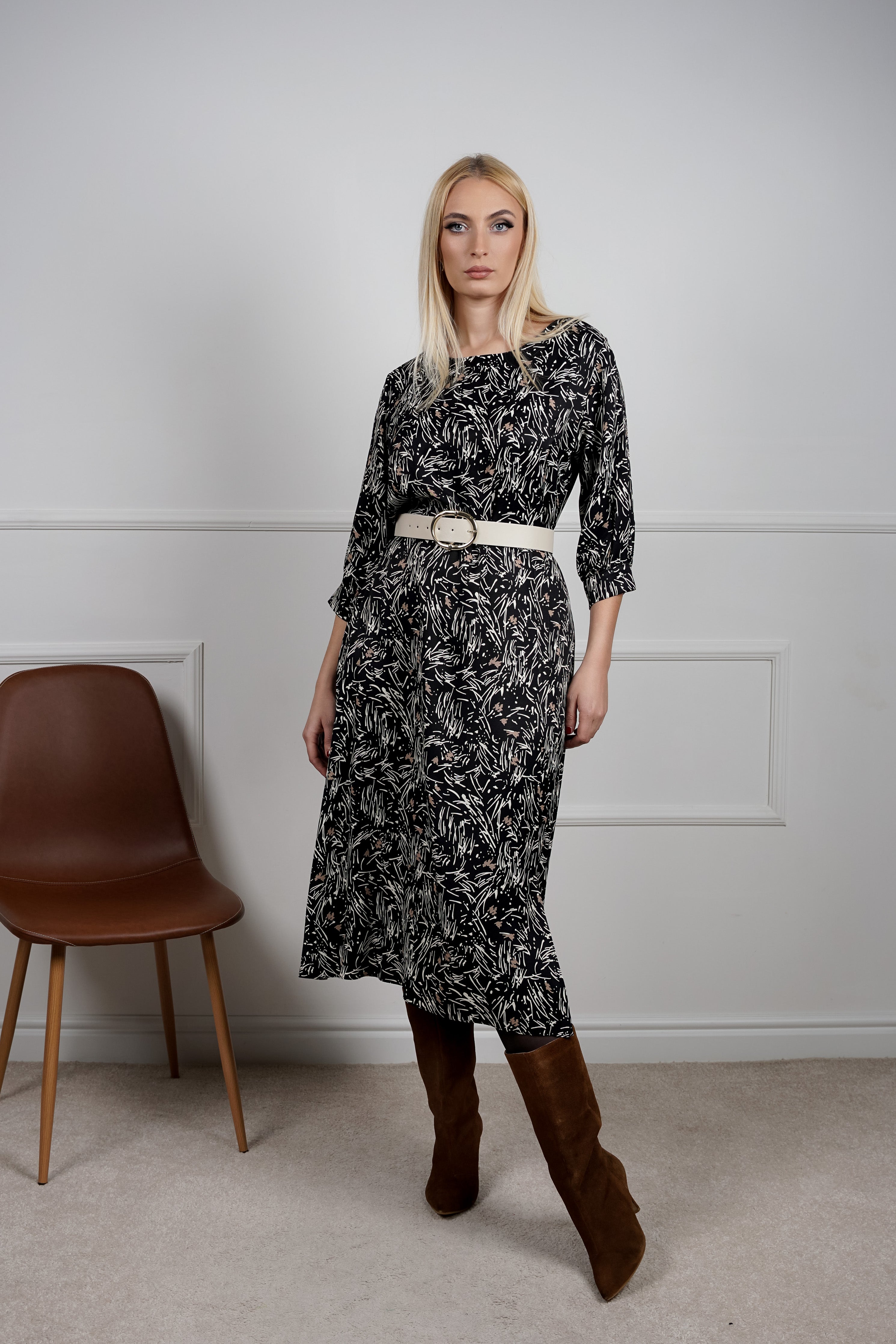 Jessie – svilenkasta haljina sa remenom